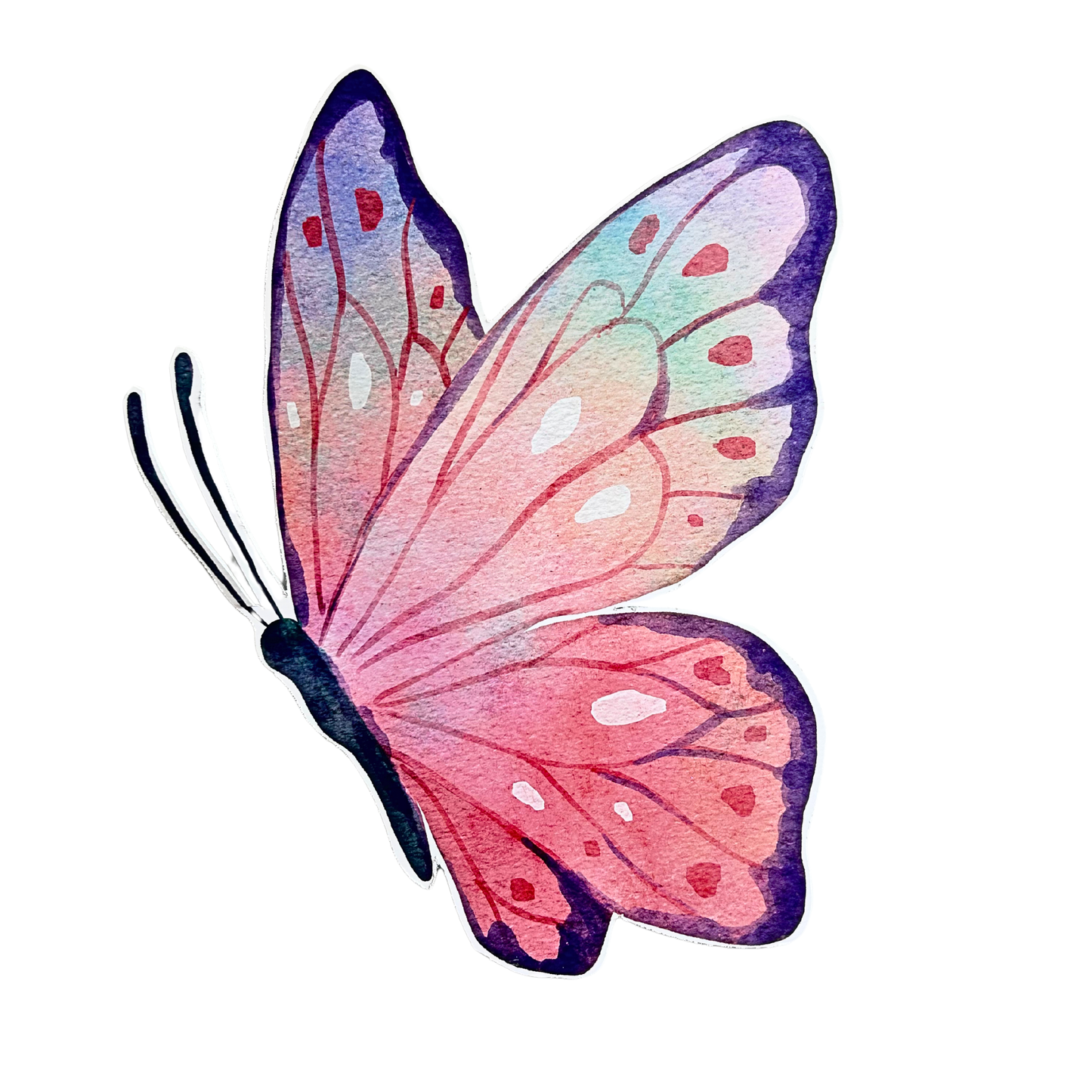 Purple Butterfly Foam Core Cutout