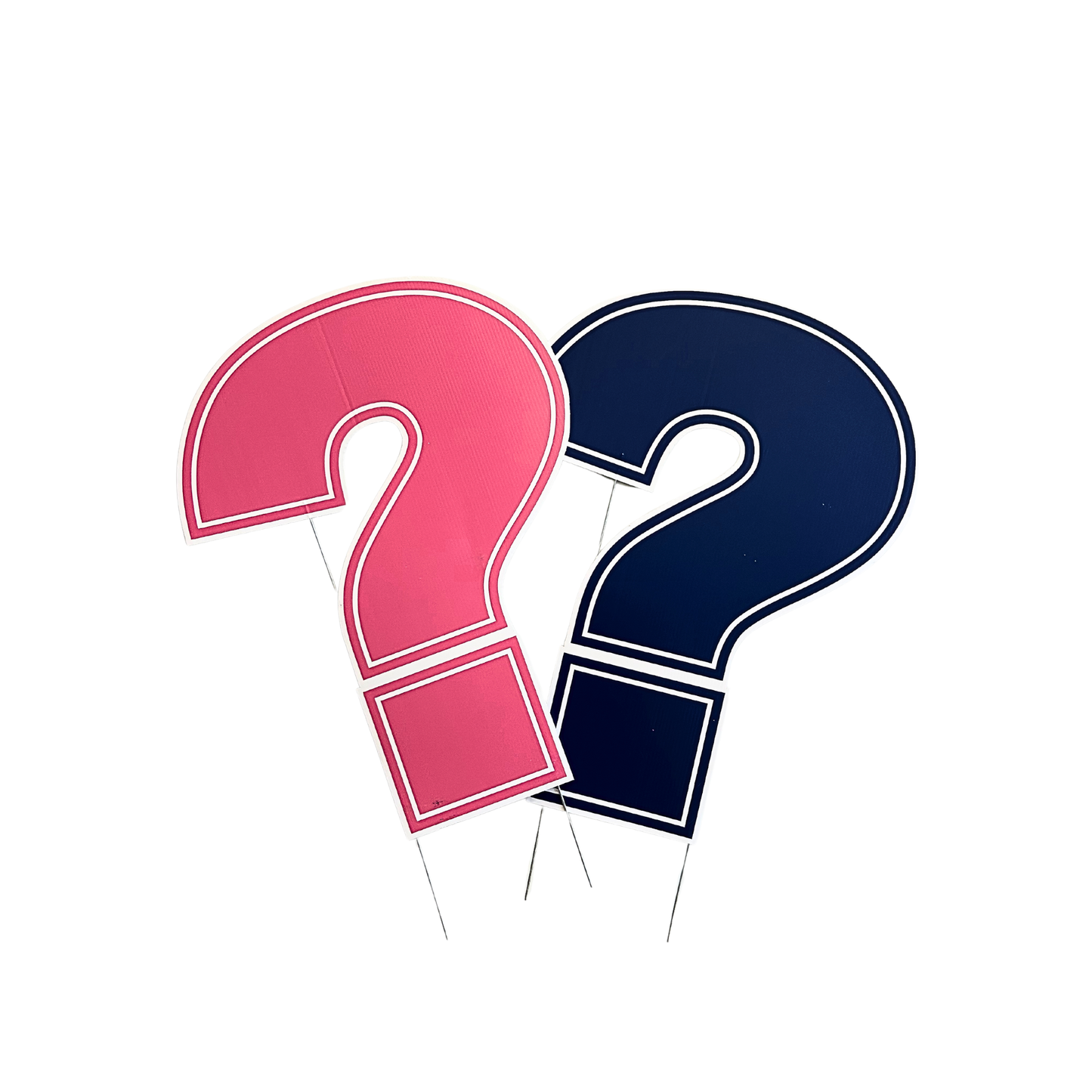 Gender Reveal Question Mark Foam Core Cutout