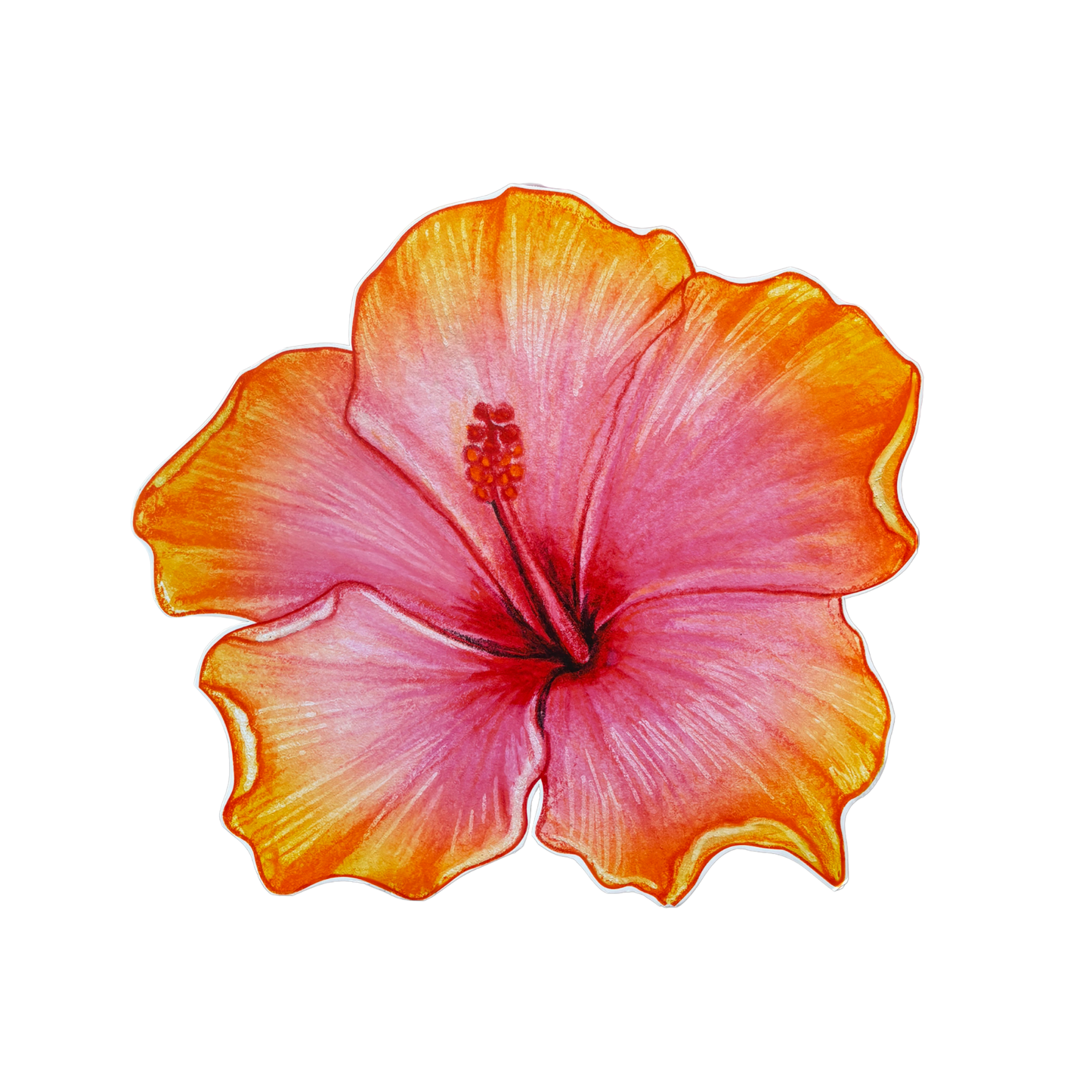 Tropical Flower Foam Core Cutout