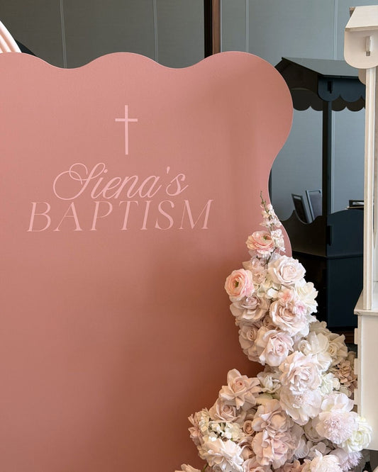 Siena’s Baptism Setup