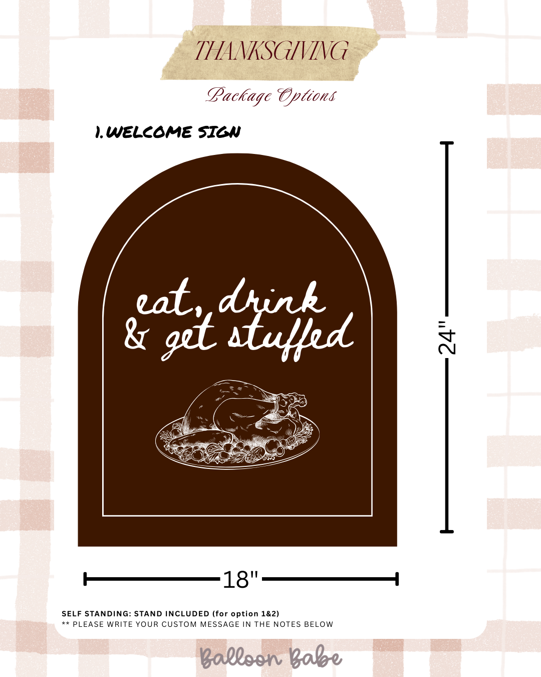 Thanksgiving Welcome Sign