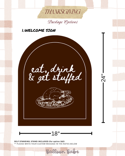 Thanksgiving Welcome Sign