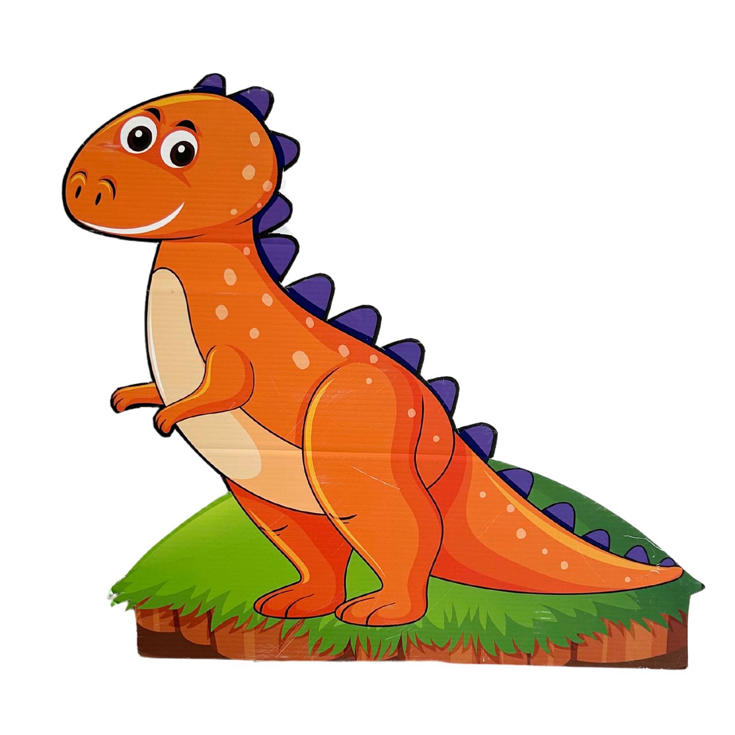 Orange Dinosaur Foam Core Cutout