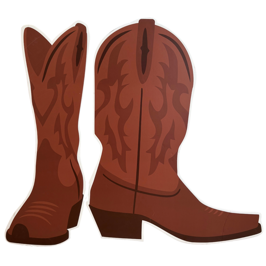 Cowboy Boots Foam Core Cutout