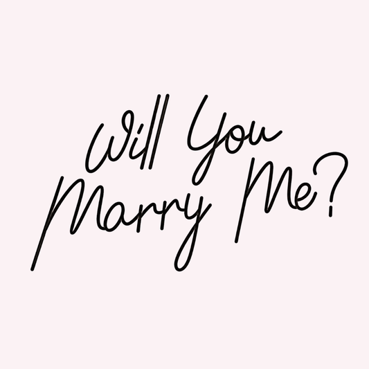 Will You Marry Me Neon Sign Rental