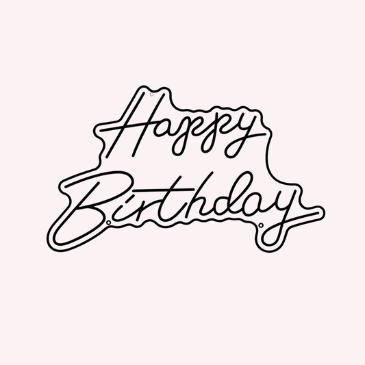Happy Birthday Neon Sign Rental