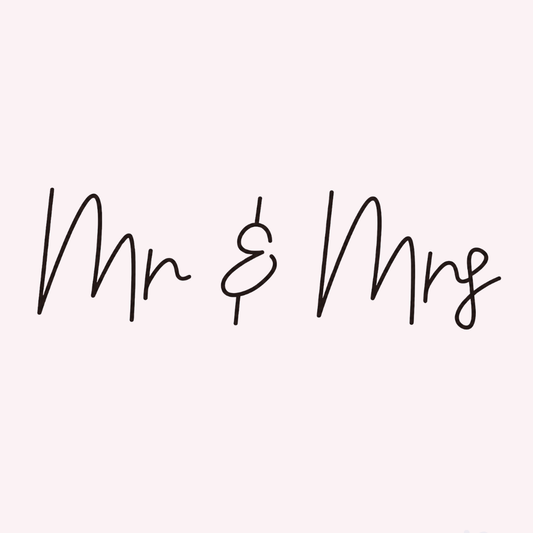 Mr & Mrs Neon Sign Rental