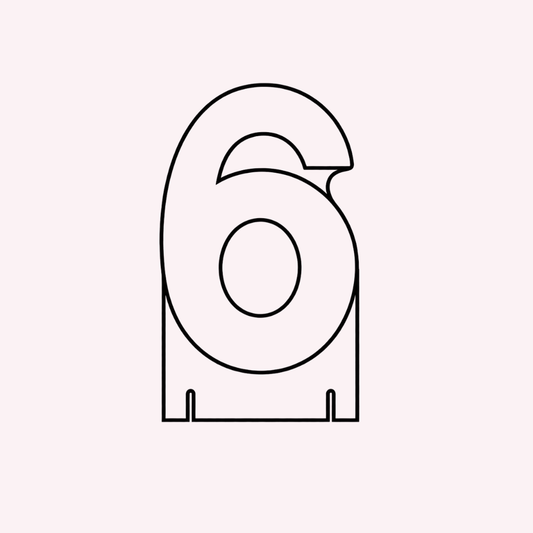 Number 6 Neon Sign Rental